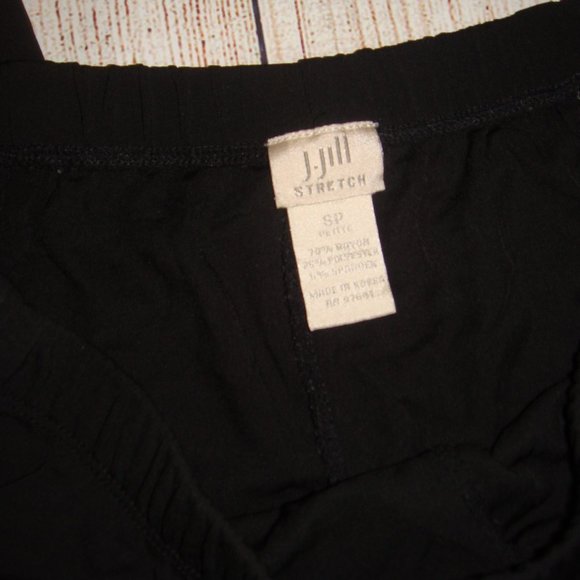J. Jill Stretch Black Pull On Pants SP - Picture 3 of 5